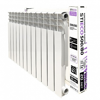 Биметаллический радиатор STI ECO RUS BM 500/80 12 сек.
